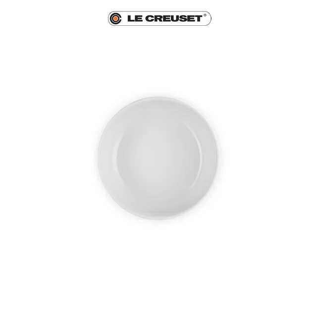 【Le Creuset】瓷器輕虹霓彩系列深圓盤13cm(雪花白)