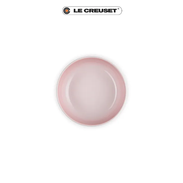 【Le Creuset】瓷器輕虹霓彩系列深圓盤13cm(貝殼粉)