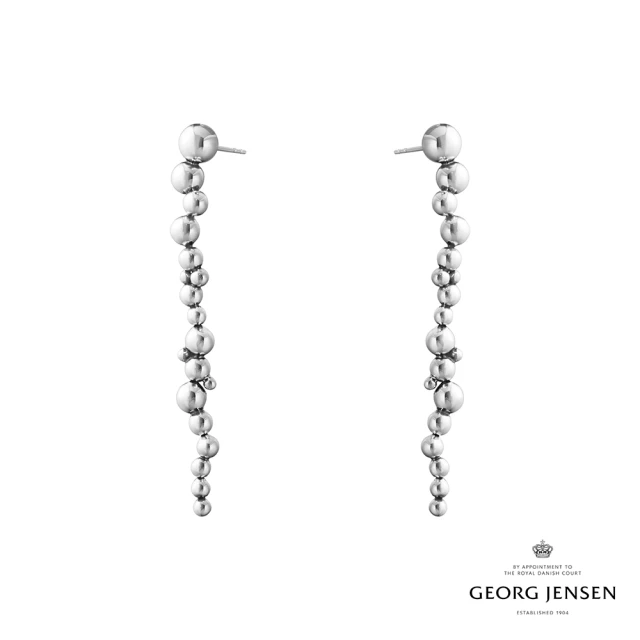 Georg Jensen 官方旗艦店 MOONLIGHT GRAPES 長耳環(純銀)