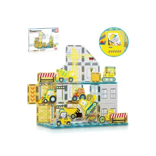 【PicassoTiles】畢卡索 PTQ11彩繪磁力片積木 工程建築組45pcs