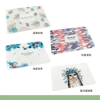 【收納王妃】台灣製造 北歐文青風 硬式珪藻土地墊 吸水 速乾 腳踏墊 浴室地墊 2入組(約 60x39x0.9cm)