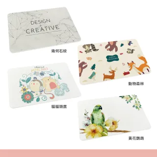【收納王妃】台灣製造 北歐風系列 硬式珪藻土地墊 吸水 速乾 腳踏墊 浴室地墊 2入組(約 60x39x0.9cm)