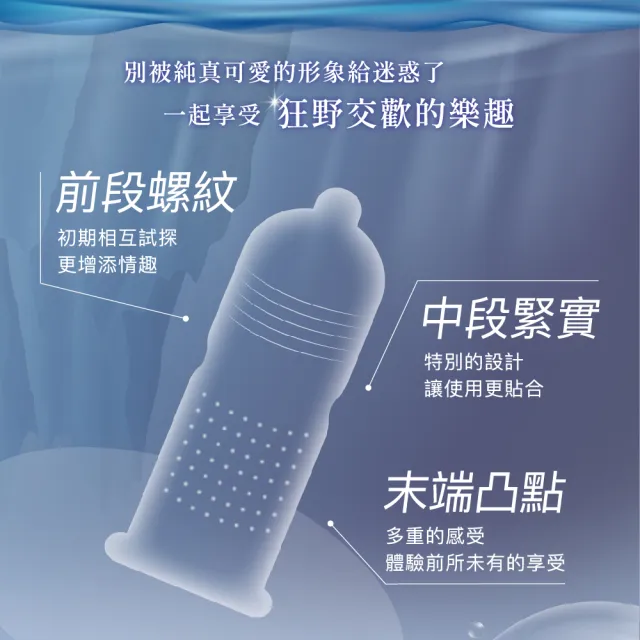 【Unidus 優您事】動物系列保險套-瘋狂企鵝-三合一型 12入*3盒(共36入)