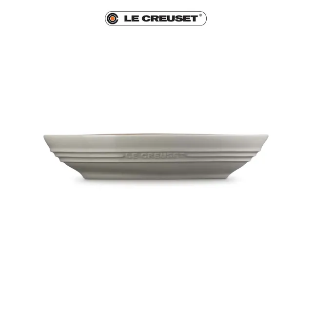 【Le Creuset】瓷器輕虹霓彩系列橢圓深盤23cm(肉豆蔻)