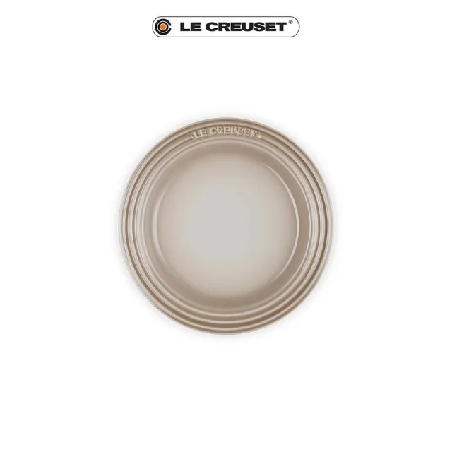 【Le Creuset】瓷器輕虹霓彩系列圓盤18cm(肉豆蔻)