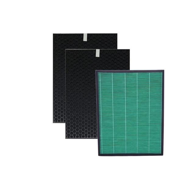 【PUREBURG】適用Coway格威綠淨力AP-1516 AP-1516D噴射循環大孔劉空氣清淨機 副廠濾網組