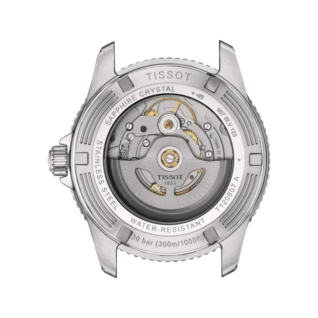 【TISSOT 天梭】SEASTAR1000海星系列 潛水機械腕錶 錶 週年慶 雙11 (T1208071109100)