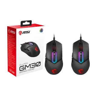 【MSI 微星】買一送一★Clutch GM30 電競滑鼠(OMRON / 6200 DPI)+ GM30 電競滑鼠