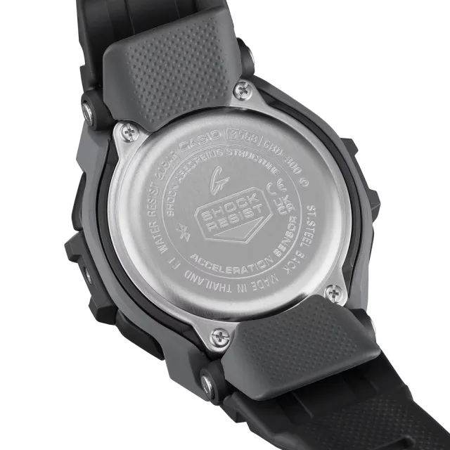 【CASIO 卡西歐】G-SHOCK 自然色調  跑步訓練 時尚黑 舒適運動手錶(GBD-300-1)