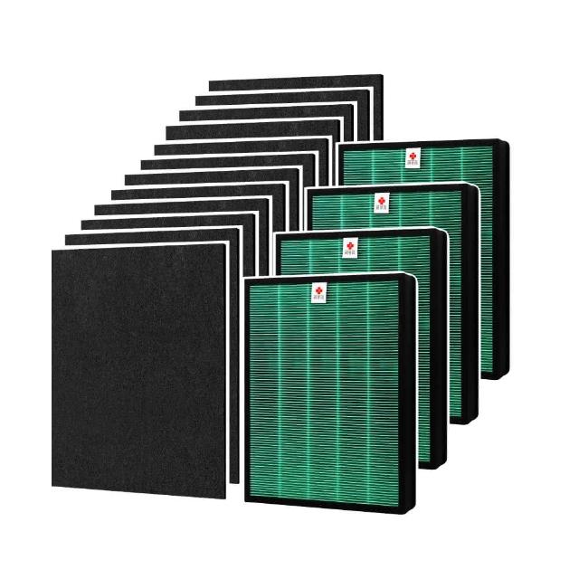 【蟎著媽】濾網4套優惠組(適用 Coway AP-1008 AP-1009CH AP-1010HH AP-1012GH AP-2015F 空氣清淨機)