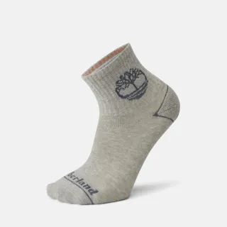 【Timberland 官方旗艦】中性灰色短筒襪(A2Q4K052)