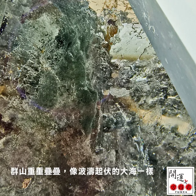 【開運方程式】千層幻影銀綠幽靈水晶柱YA11(最強鬼佬財神水晶)