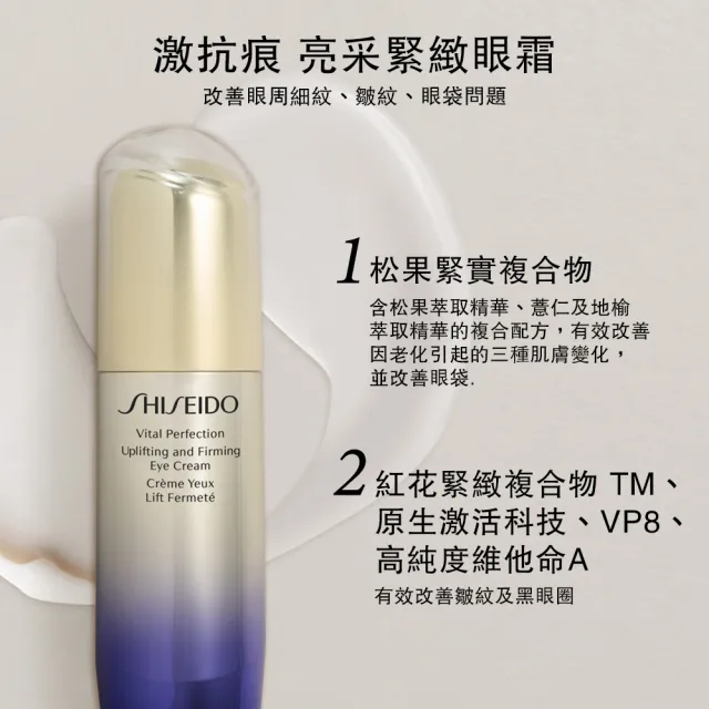 【SHISEIDO 資生堂國際櫃】激抗痕亮采緊緻眼霜15ml(拉提眼霜/眼部保養)