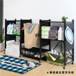 【ONE HOUSE】洛克免安裝攜帶式置物架 -60寬洞洞 36x60x81CM / 70寬 73x38x86CM 一般任選 _三層 1入(鐵架)