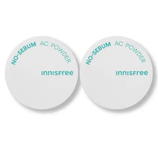 【INNISFREE】無油無慮真心保濕蜜粉 5g(2入組)