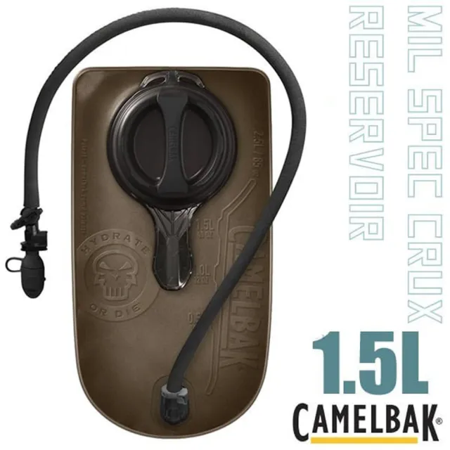 【CAMELBAK】Mil Spec Crux 1.5L 軍規快拆水袋-長版.吸管水袋(CBM2053001015 黑)