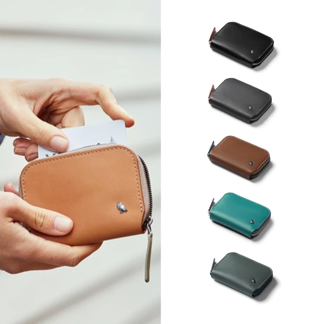 Bellroy Folio Mini RFID 植鞣皮拉鍊短夾