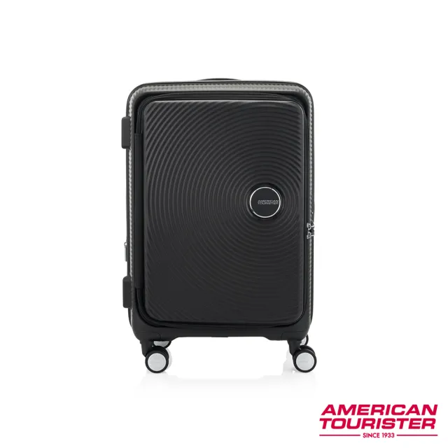 【AMERICAN TOURISTER 美國旅行者】24吋Curio 1/9前開式可擴充抗菌PP避震輪行李箱(多色可選)