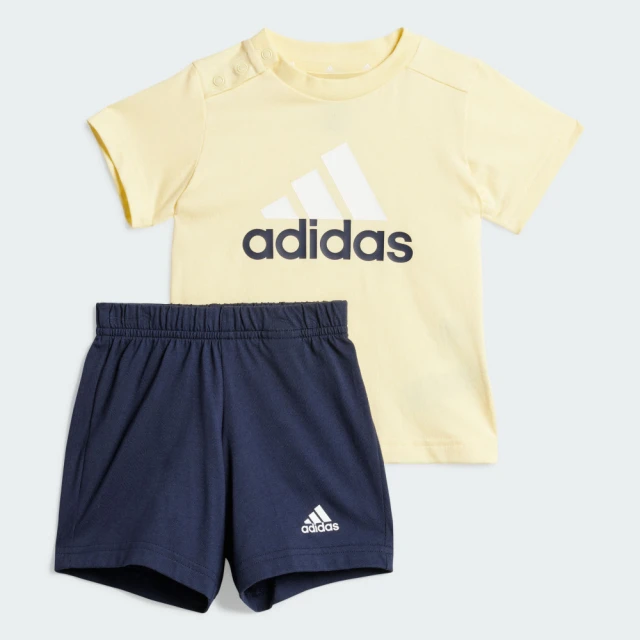 adidas 官方旗艦 ESSENTIALS 運動套裝 短袖/短褲 嬰幼童裝 IV7396