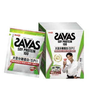 【Meiji 明治】SAVAS大豆蛋白粉可可口味隨手包21g(7入/盒x4)