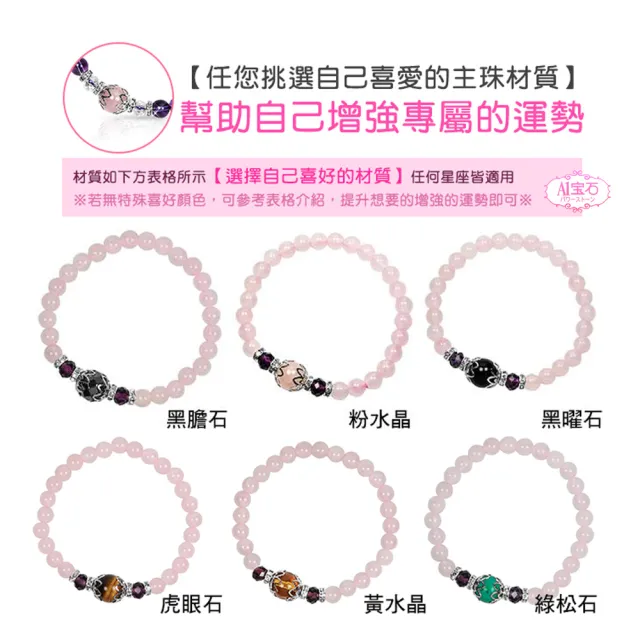 【開運億姊】粉水晶手鍊/粉晶/（白硨磲）能量晶鑽水晶手鍊(旺九紫離火運)
