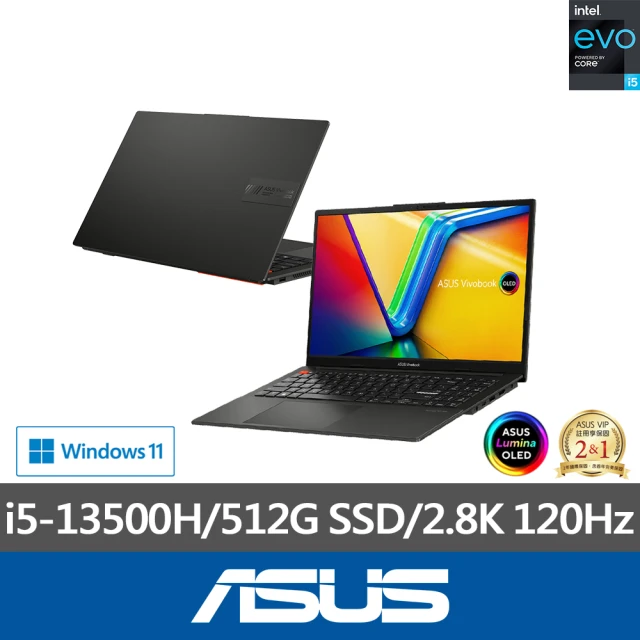 ASUS 筆電包/滑鼠組★15.6吋i5輕薄筆電(VivoBook S S5504VA/i5-13500H/16G/512G SSD/W11/2.8K OLED/EVO)