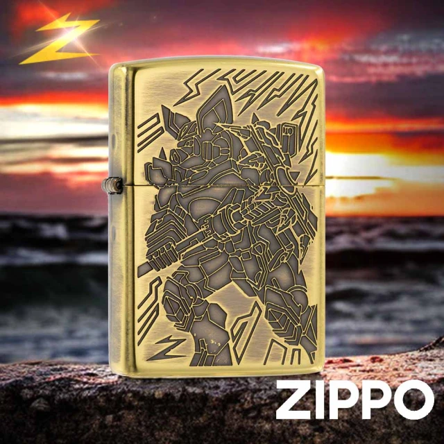 Zippo 招財貔貅-古金防風打火機(美國防風打火機)好評推