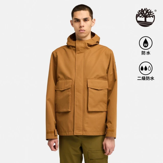 Timberland 男款深小麥色防潑水防風外套(A2PD8EH2)