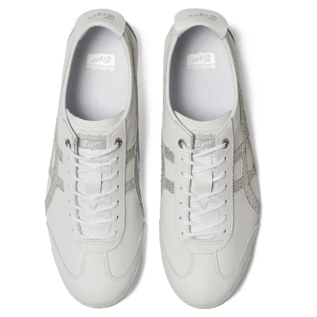 Onitsuka Tiger】Onitsuka Tiger鬼塚虎-白底銀色亮片虎爪紋