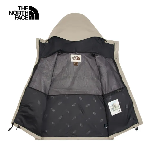 【The North Face 官方旗艦】經典ICON-北面男款灰色FUTURELIGHT防水透氣衝鋒衣|8AKJ5IF