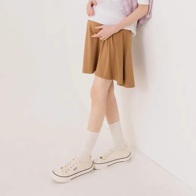 【OB 嚴選】涼感莫代爾高彈力內腰頭調節孕婦褲裙 《MA0582》