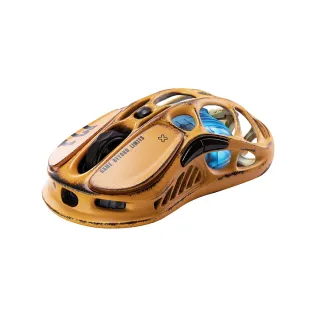 【Gravastar】MERCURY 水星無線電競滑鼠 M1 Pro 戰損黃(異骨鏤空設計/沉浸式RGB炫光/高精度傳感器)