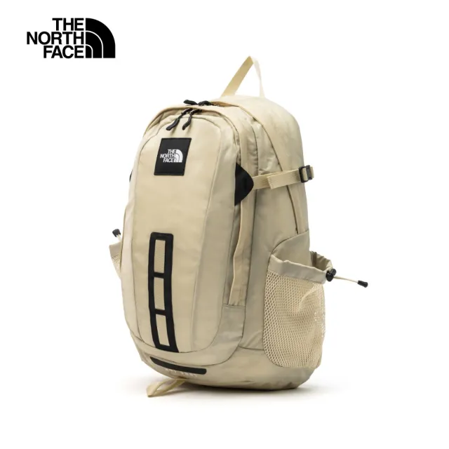 【The North Face 官方旗艦】北面男女款卡其色多隔層後背包｜3KYJ4D5(筆電包/登山包)