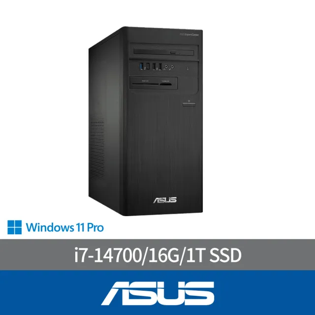 【ASUS 華碩】i7二十核商用電腦(D700TER/I7-14700/16G/1T SSD/CRD/DVDRW/WIN11P)