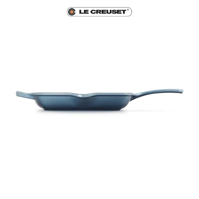 【Le Creuset】典藏琺瑯鑄鐵單耳單柄方烤盤26cm(藍色迷霧)