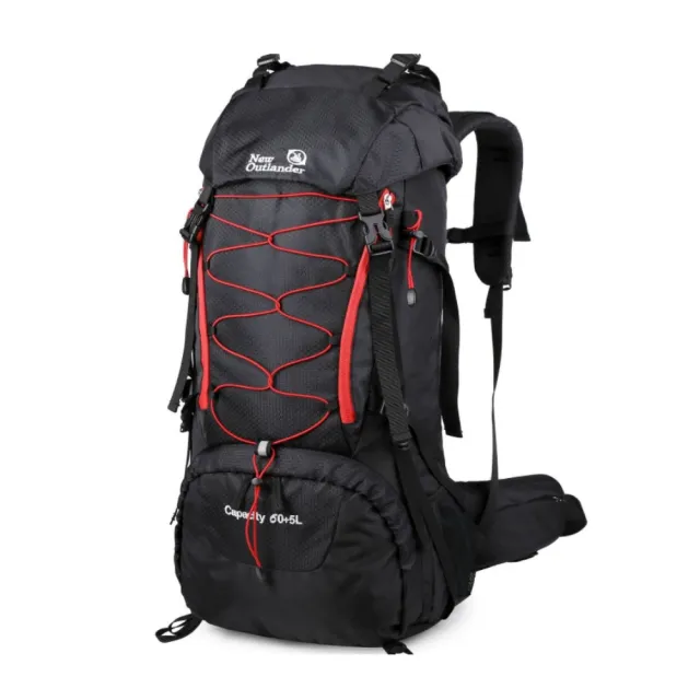 【May Shop】雙11 Amazon中性露營65l戶外健行包大防水包 旅行露營背包(輕量化大容量)