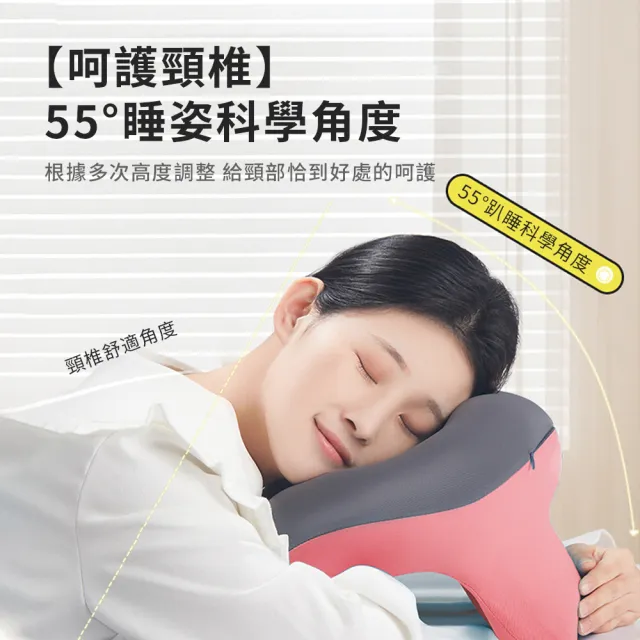 【SUNORO】人體工學護頸 辦公室學生午睡神器 U型記憶棉趴睡枕 抗手麻神器