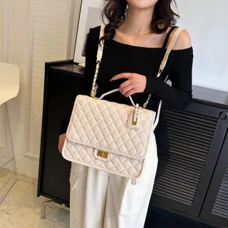 【KT DADA】雙11 鏈條包 小眾設計 大容量包包 精品包包 女生禮物 後背包 小香風包包 黑色包包  