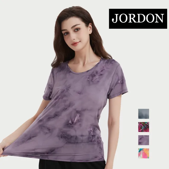 【JORDON 橋登】排汗透氣 運動休閒圓領T恤(短袖/女上衣)