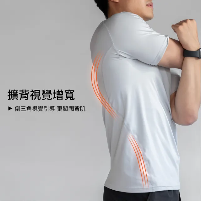 【A-MYZONE】男款 抗菌吸排拉格蘭袖上衣/健身上衣/運動上衣/訓練衣/拉克蘭短袖(日常工作/戶外運動/居家)