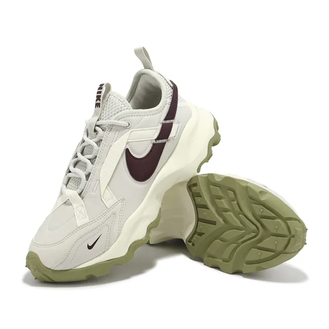 【NIKE 耐吉】休閒鞋 Wmns TC 7900 女鞋 老爹鞋 厚底 增高 米白 酒紅(DD9682-003)