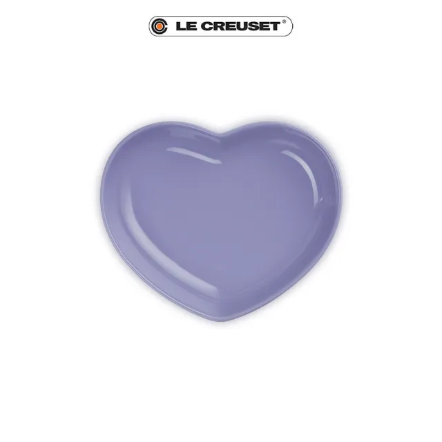 【Le Creuset】瓷器心型盤-中(薰衣草)