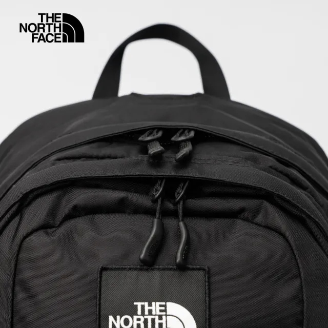 【The North Face 官方旗艦】北面男女款黑色多隔層舒適背負後背包｜3KYJ53R(筆電包/登山包)