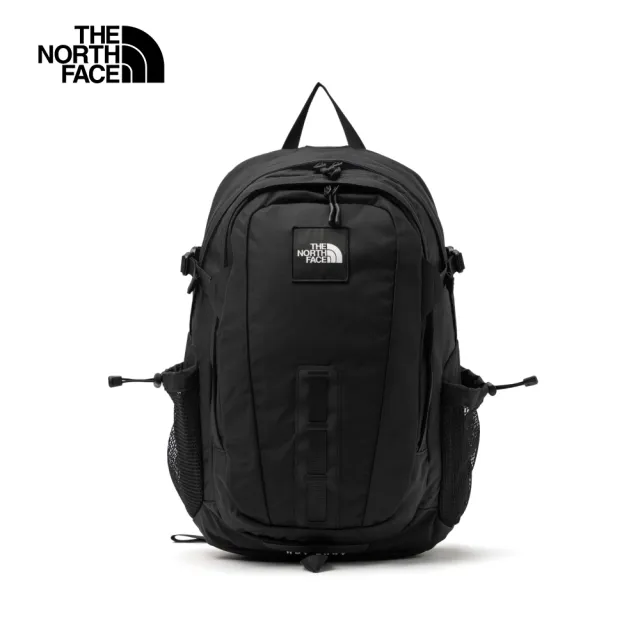 【The North Face 官方旗艦】北面男女款黑色多隔層舒適背負後背包｜3KYJ53R(筆電包/登山包)