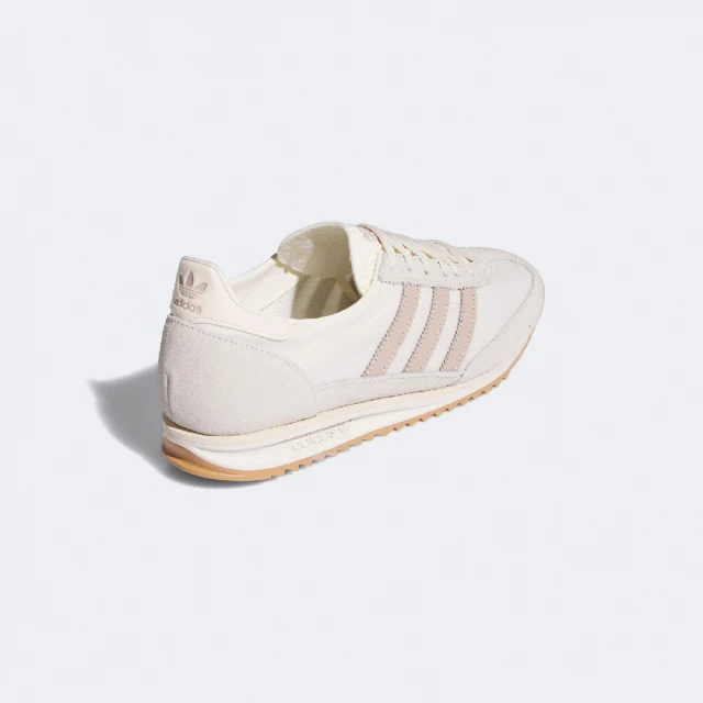 adidas 愛迪達 休閒鞋 SL 72 OG 女鞋 米白 粉紅 麂皮 復古 愛迪達(JH7394)