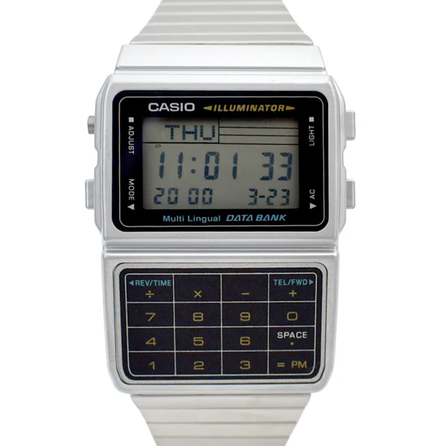 CASIO 卡西歐 CASIO手錶 復古風計算機電子鋼錶(電子錶)