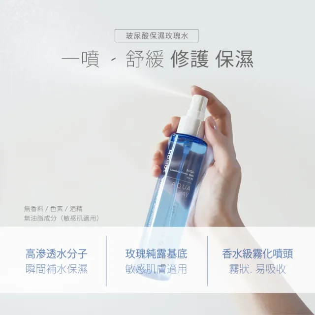 【MOMUS】玻尿酸保濕玫瑰水(噴霧)