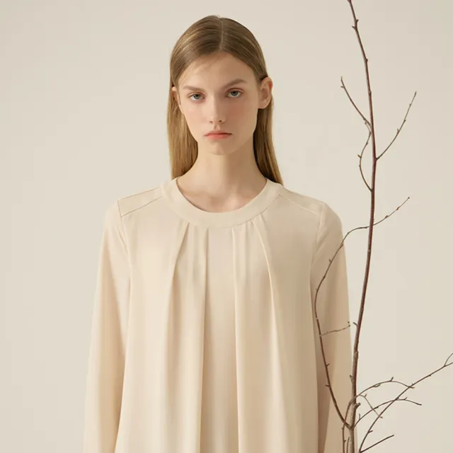 斷碼福利AILENE藝褶傘擺上衣4件(U)