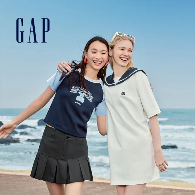 【GAP】女裝 Logo/小熊印花圓領短袖T恤 親膚系列-多款任選(465242&465249&465251)