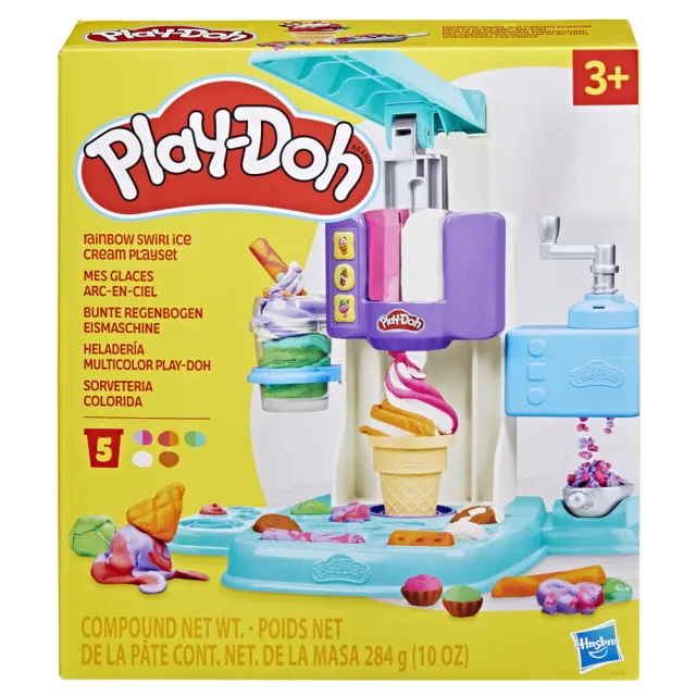 【PLAYDOH 培樂多】創意廚房系列(彩虹冰淇淋遊戲組)